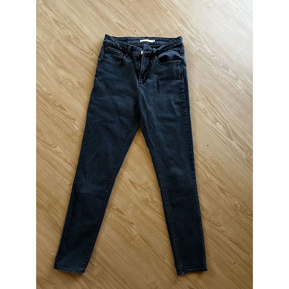 721 high rise skinny black levi skinny jeans womens size small